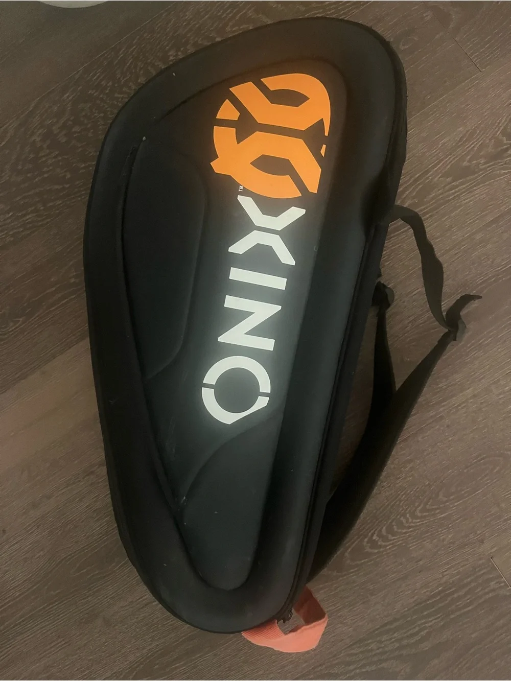 Onix Black and Orange Men's Backpack with Bold Logo